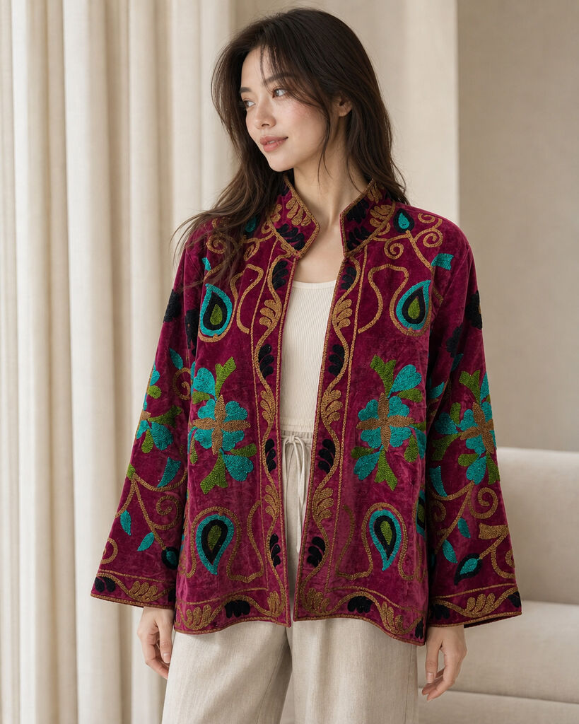 Jacket - BORDEAU/BLACK