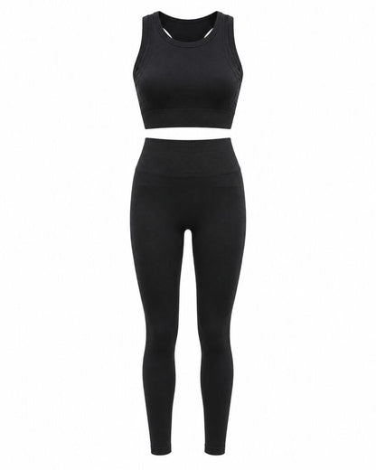 Top+Pantalon Cotton NERO