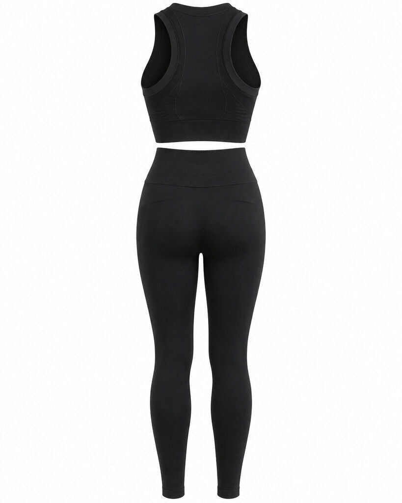 Top+Pantalon Cotton NERO