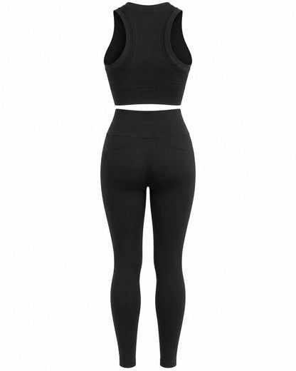 Top+Pantalon Cotton NERO