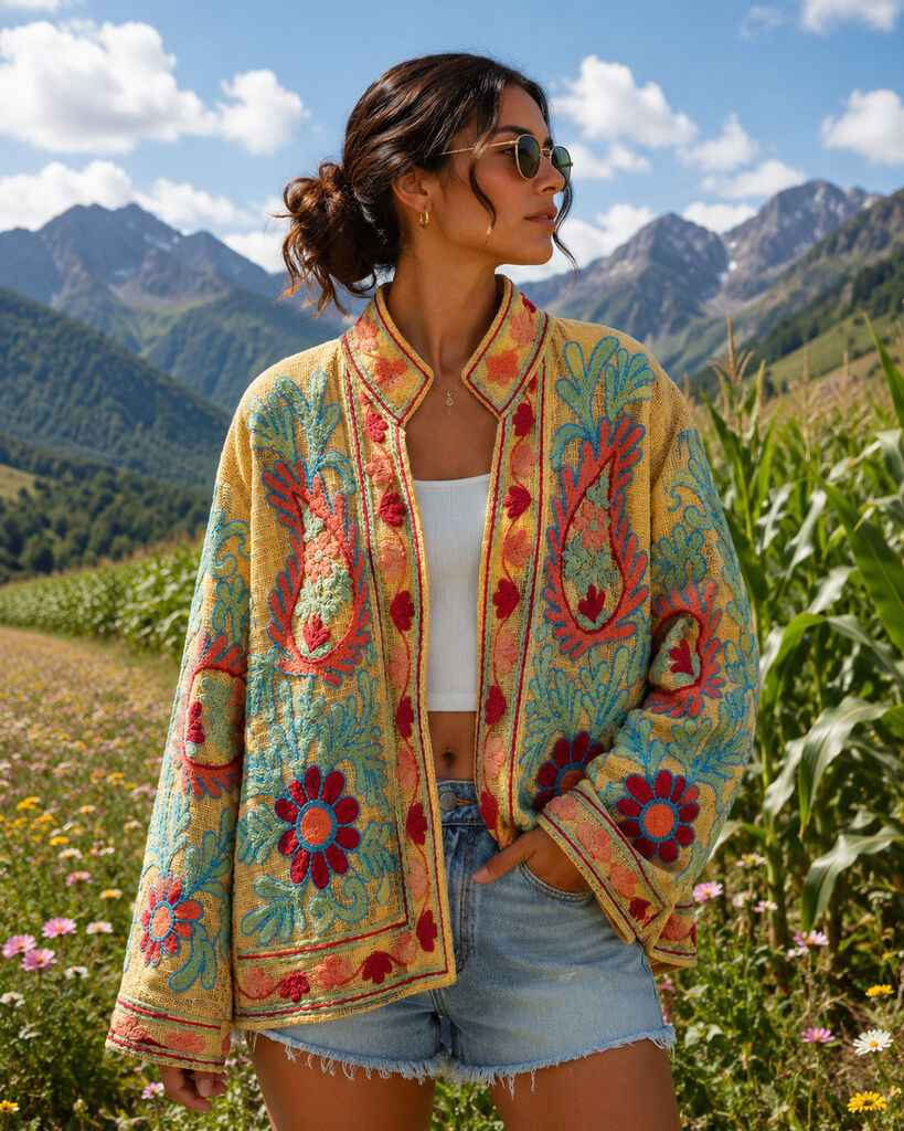 Kaftan T.raye YEL/RED