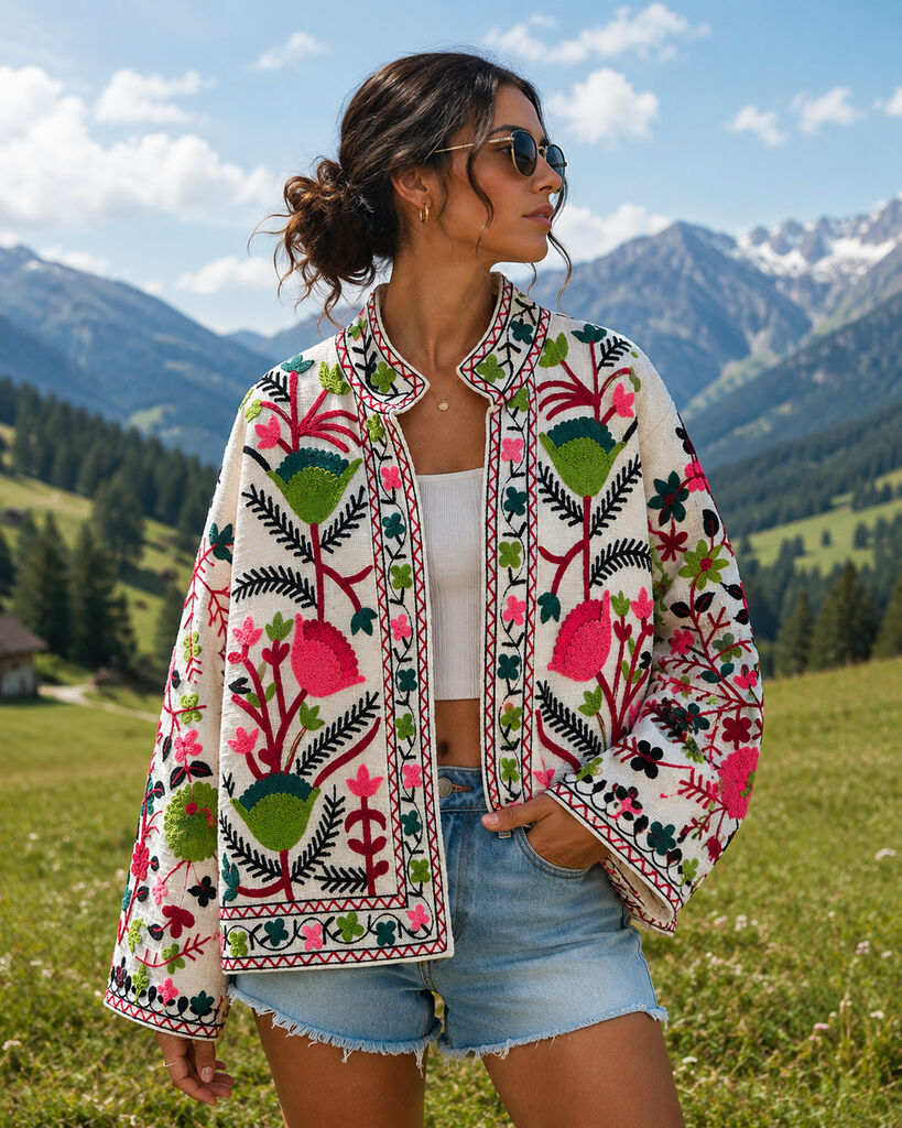 Kaftan Unique WHI/VER