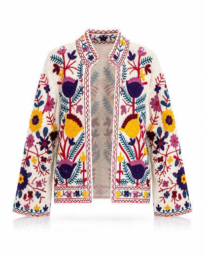 Kaftan Unique WHI/YEL
