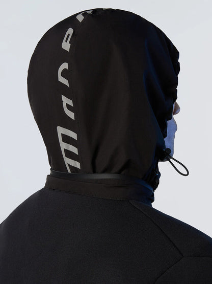 Black Zip-Up Jacket with Utility Pocket