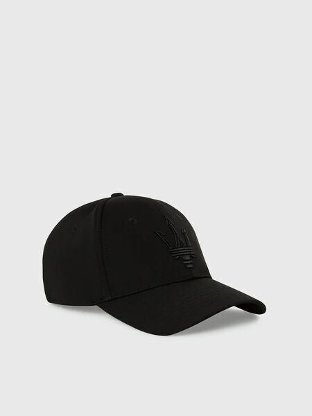 Black Embroidered Baseball Cap