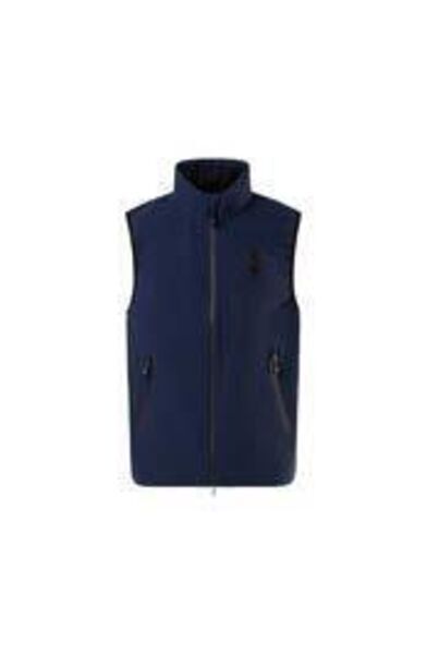 Navy Zip-Up Sleeveless Vest