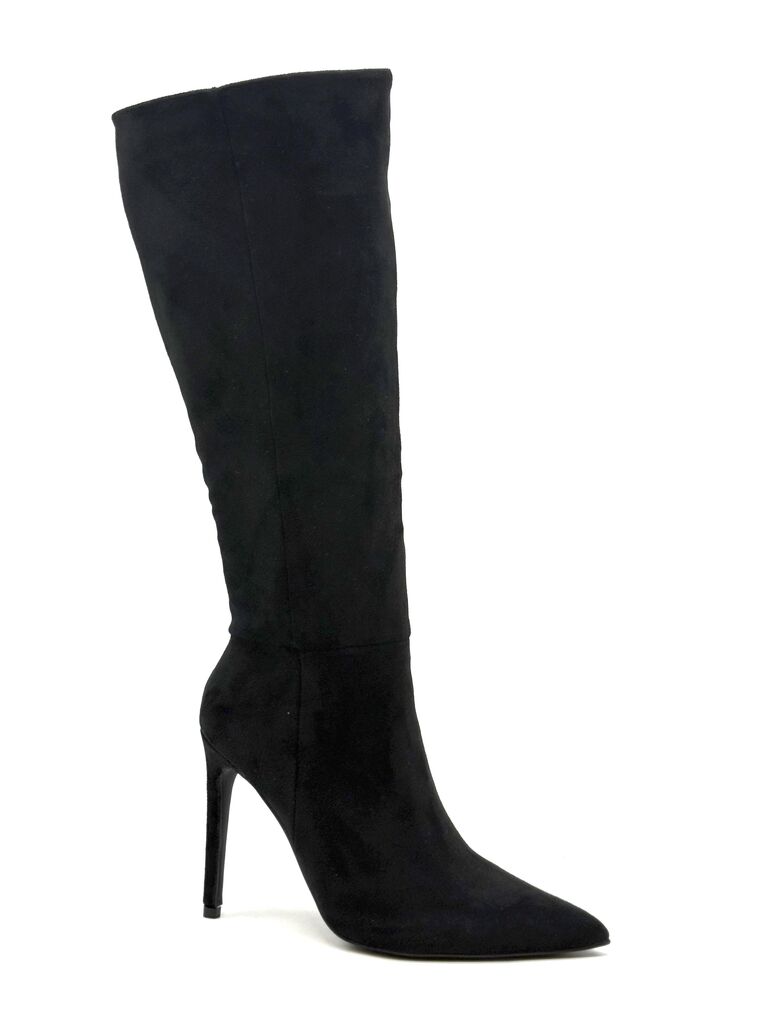 Knee High Boot Suede BLACK