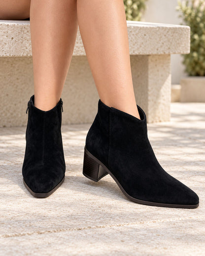 Ankle Boot Suede BLACK