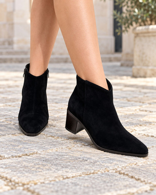 Ankle Boot Suede BLACK