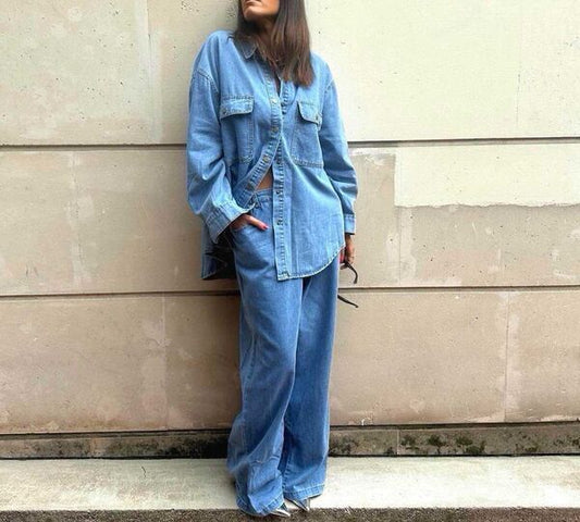 Shirt+Pantalon Jeans BLUE CH