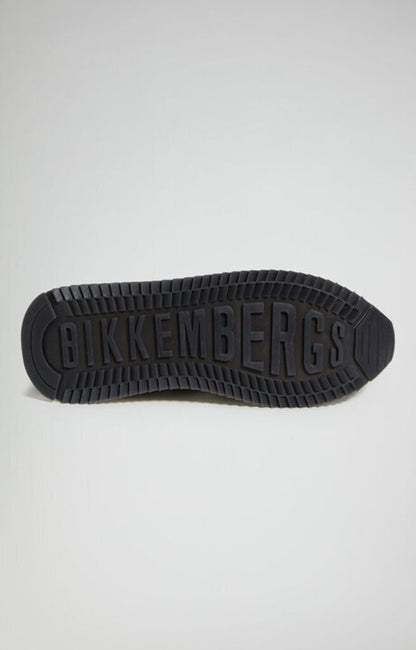 Black Suede Sneakers with Contrast Detailing