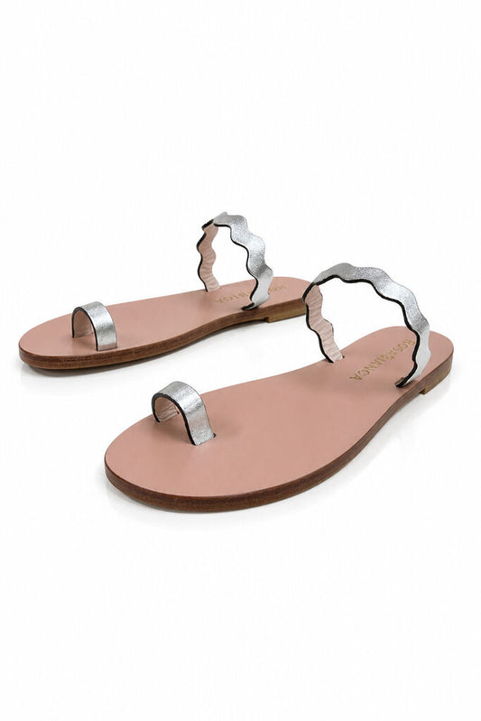 Flat Shoe Laminato ARGENTO