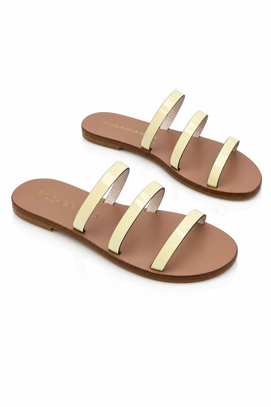 Flat Shoe Vernice BIANCO