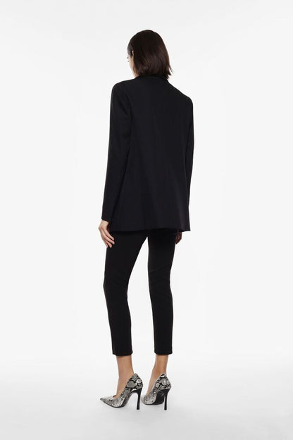 Black Tailored Trousers with Elastic Waist