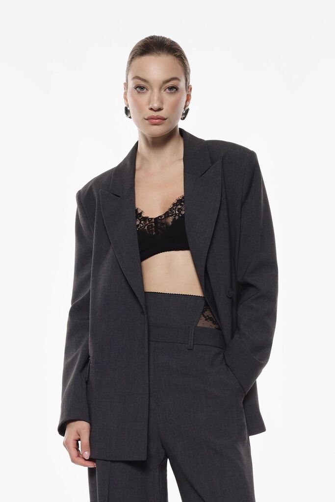 Black Lace Trim Bralette