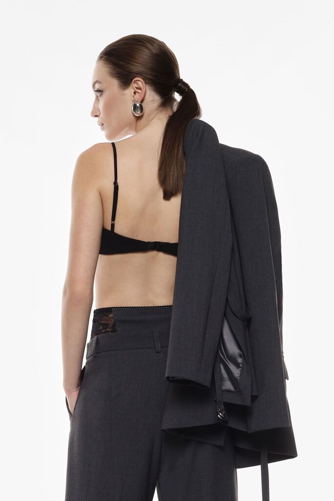 Black Lace Trim Bralette