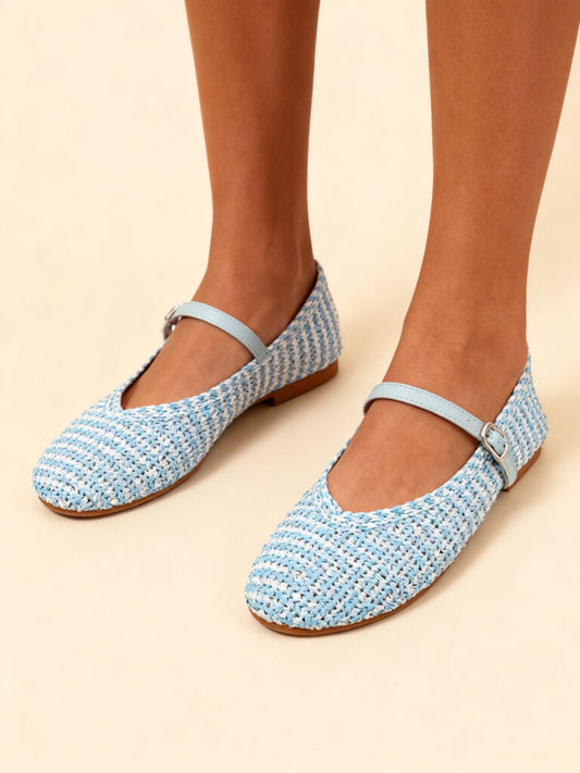 Mary Jane Shoe Intreccio BLUE