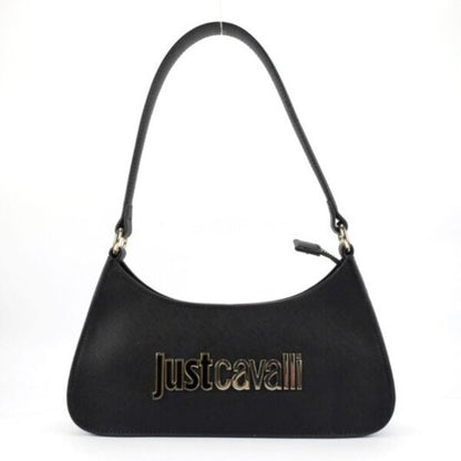 Black Logo Accent Shoulder Bag