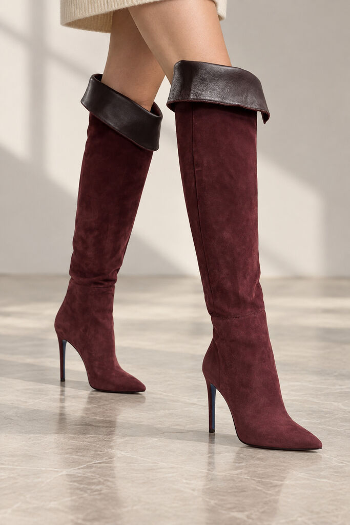 Shoes Camoscio BORDO