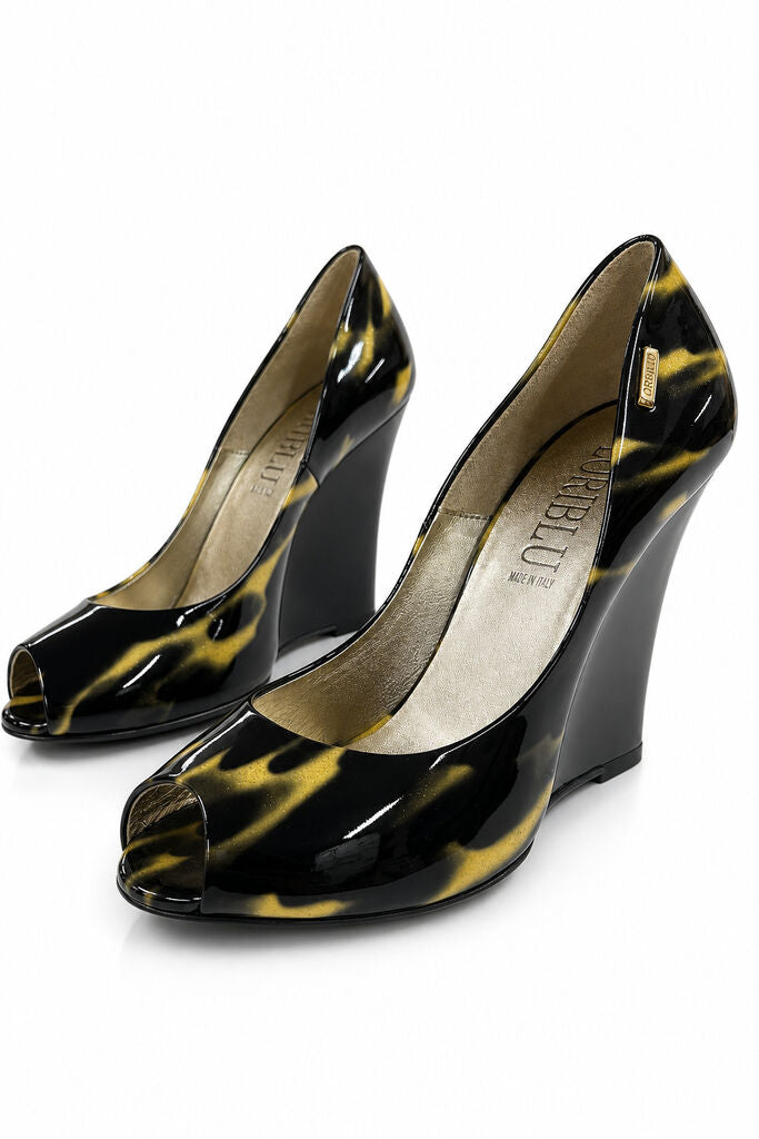 Shoes Vernice Ner/Oro