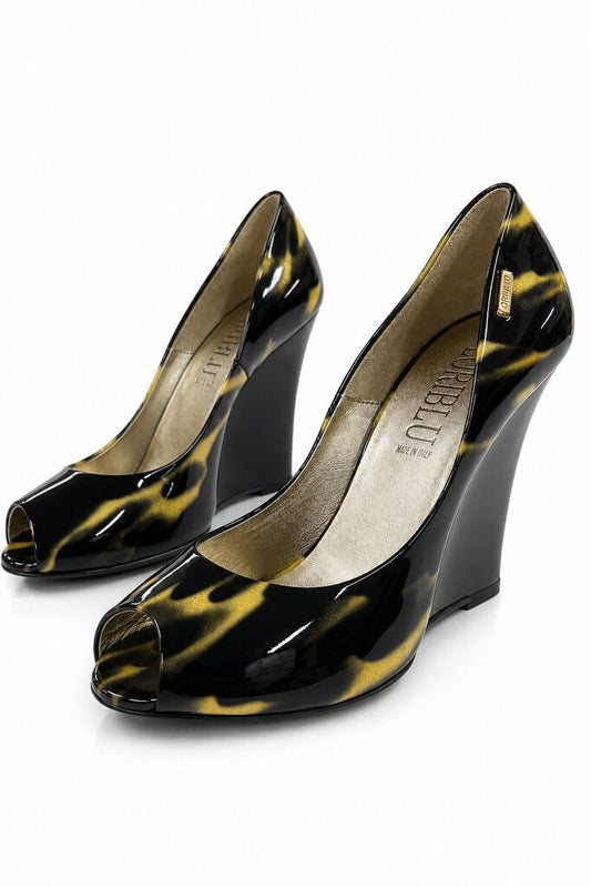 Shoes Vernice Ner/Oro