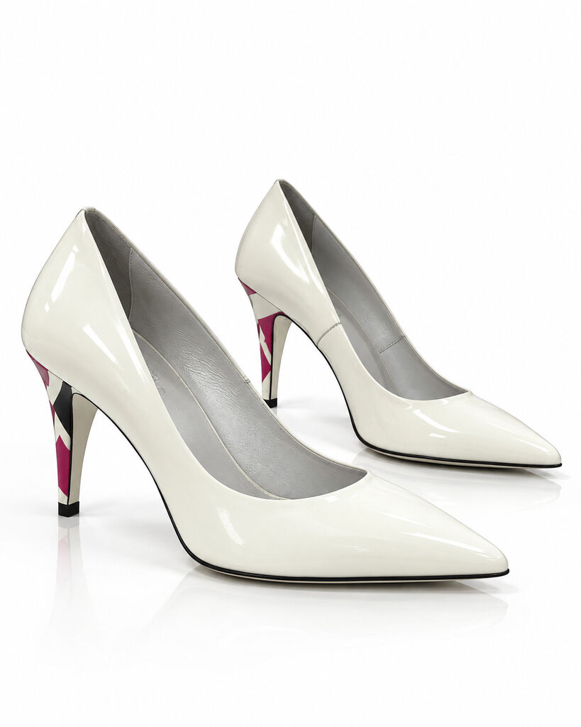 Shoes Patent Bianco