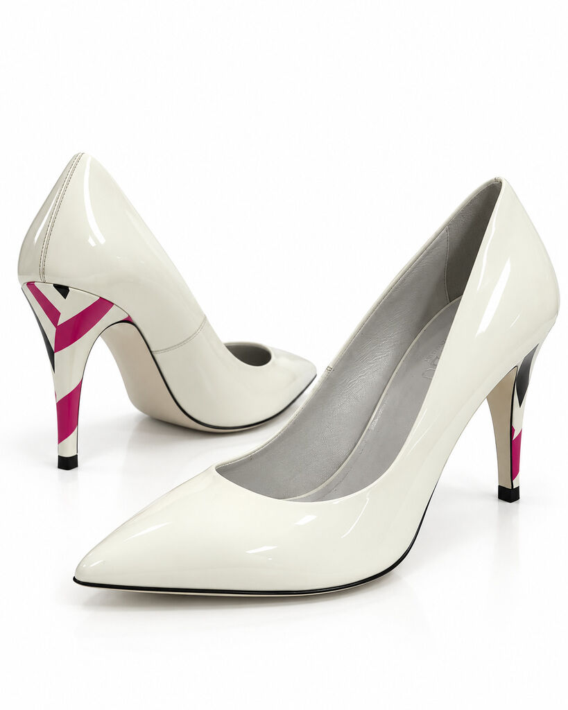 Shoes Patent Bianco
