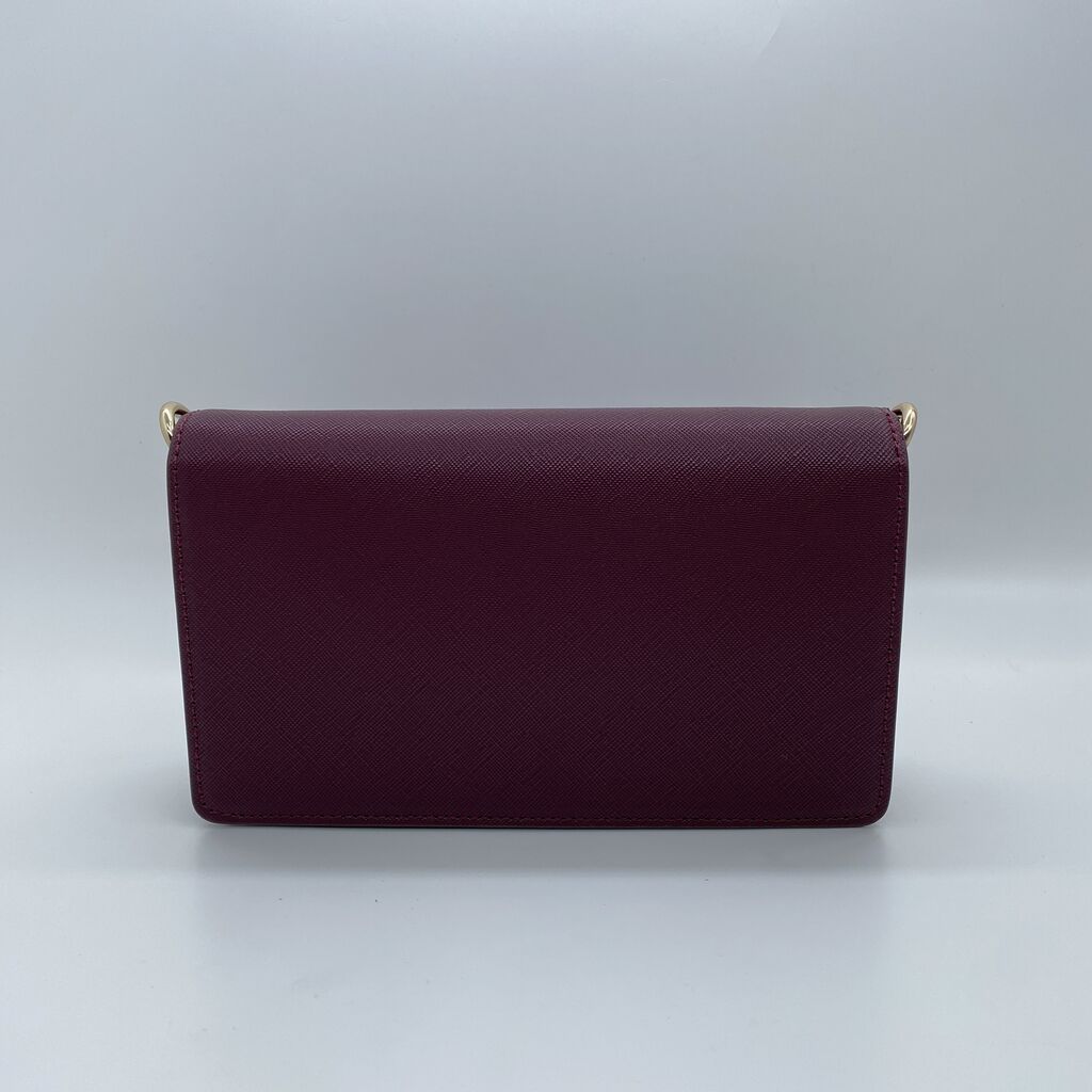 Wo-wallet Saffiano BORDEAU