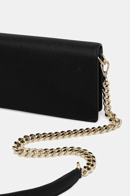 Wo-wallet Saffiano NERO