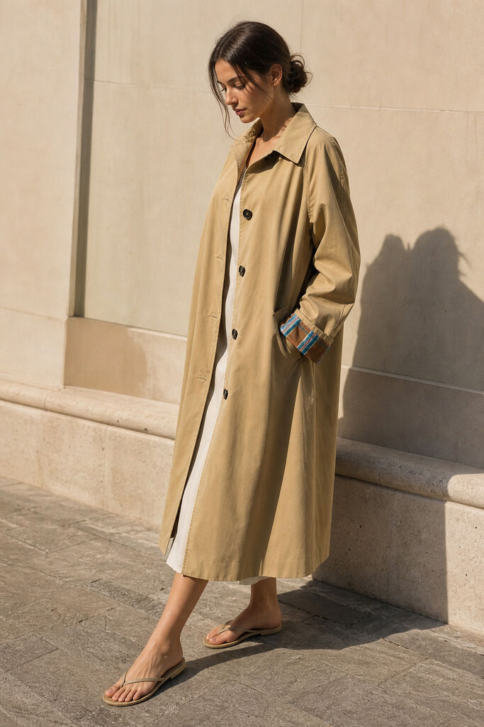 Trench coat Cotton KHAKI