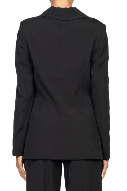 Black Double-Breasted Blazer