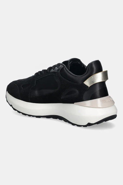 Black Sneakers with Contrast Sole