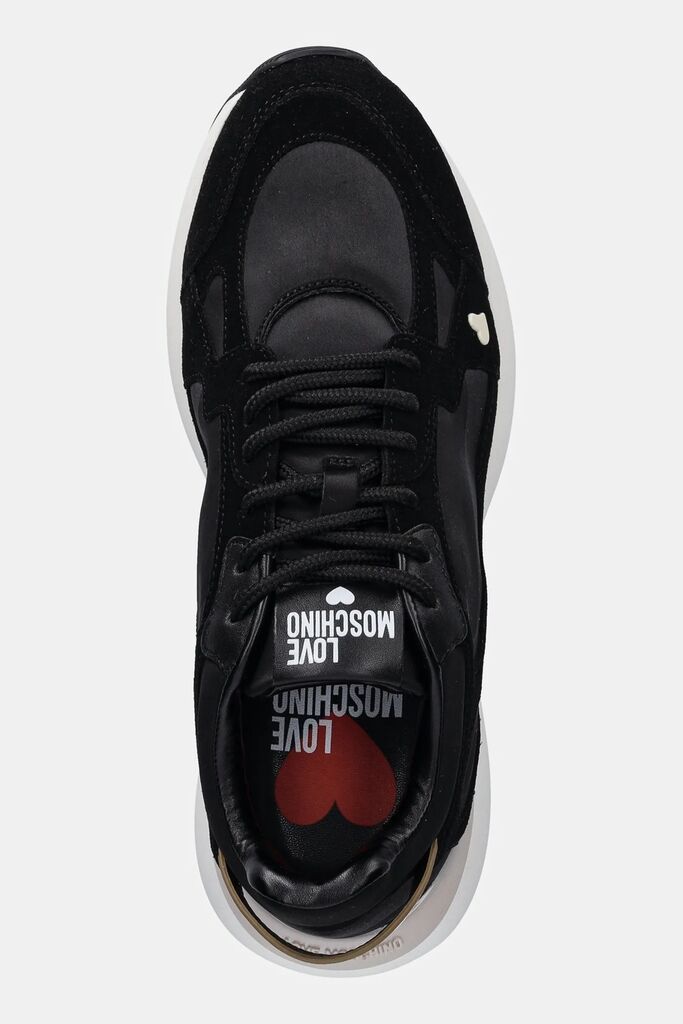 Black Sneakers with Contrast Sole