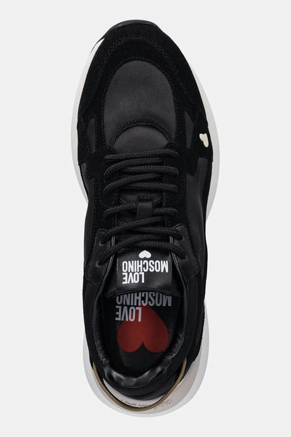 Black Sneakers with Contrast Sole