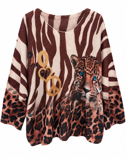Top Long Sleeves Leopard MORO