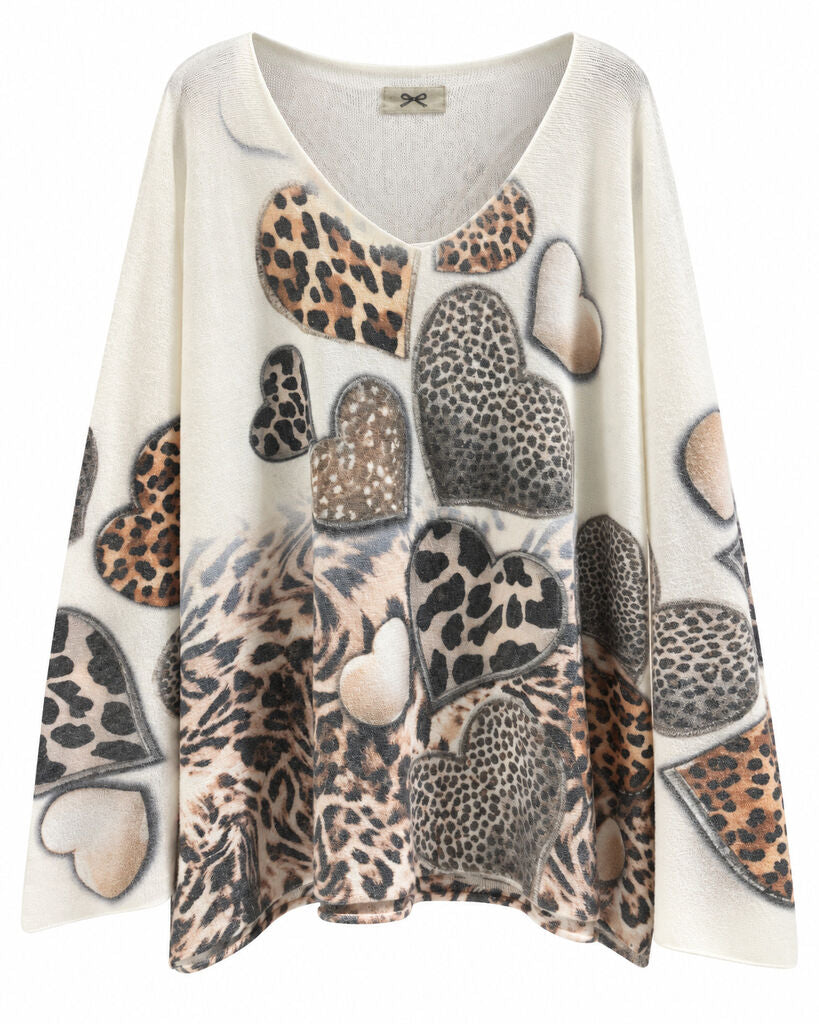 Top Long Sleeves Leopard BEIGE