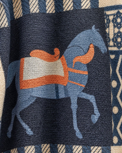Top Long Sleeves Horse BLU