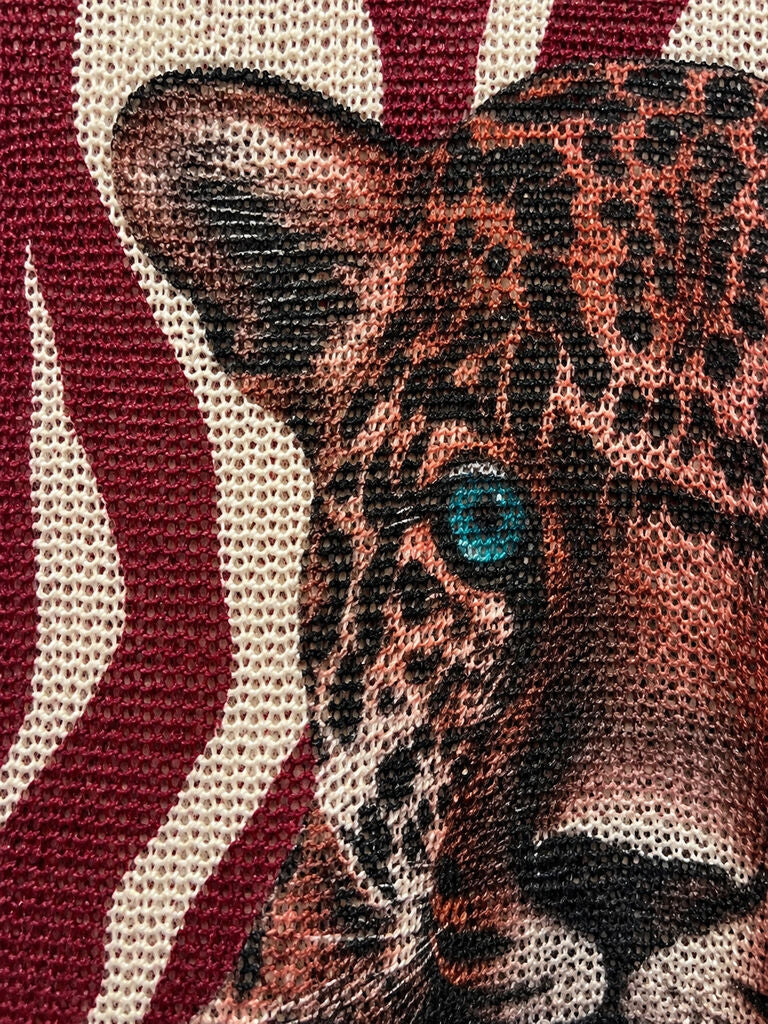 Top Long Sleeves Leopard BORDO