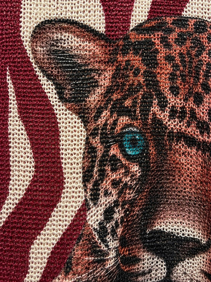Top Long Sleeves Leopard BORDO