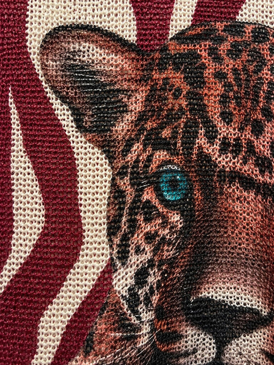 Top Long Sleeves Leopard BORDO