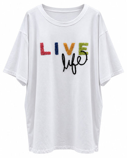 Tshirt LIVELLIFE WHITE