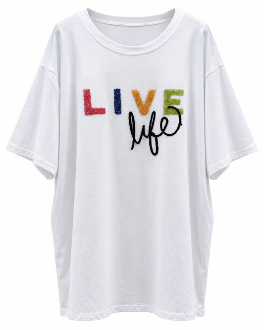 Tshirt LIVELLIFE WHITE