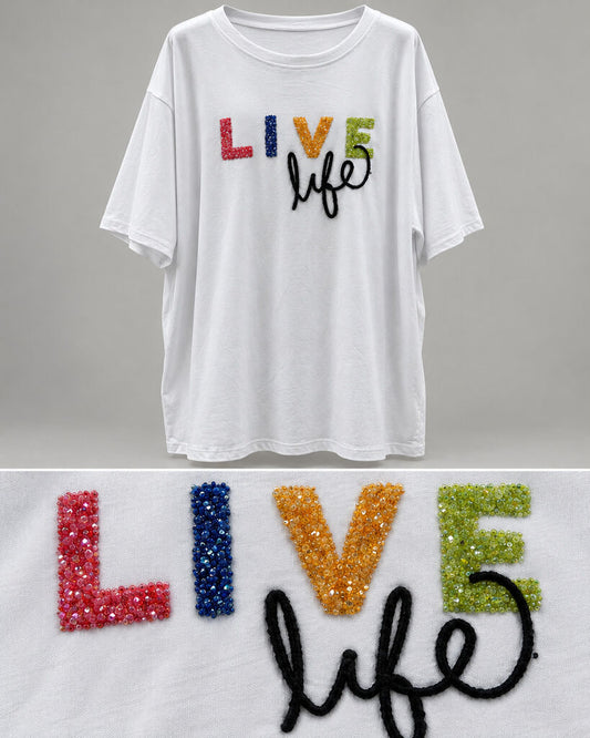Tshirt LIVELLIFE WHITE