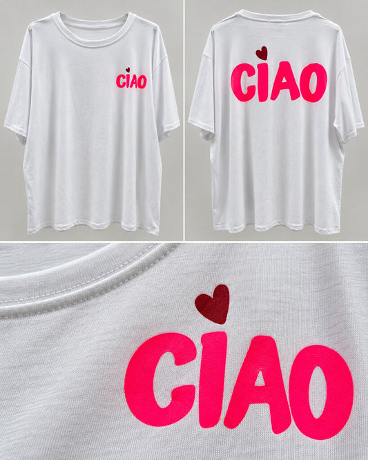 Tshirt CIAO FUXIA