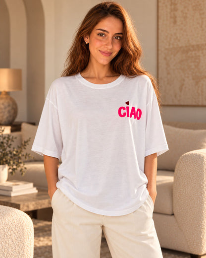 Tshirt CIAO FUXIA
