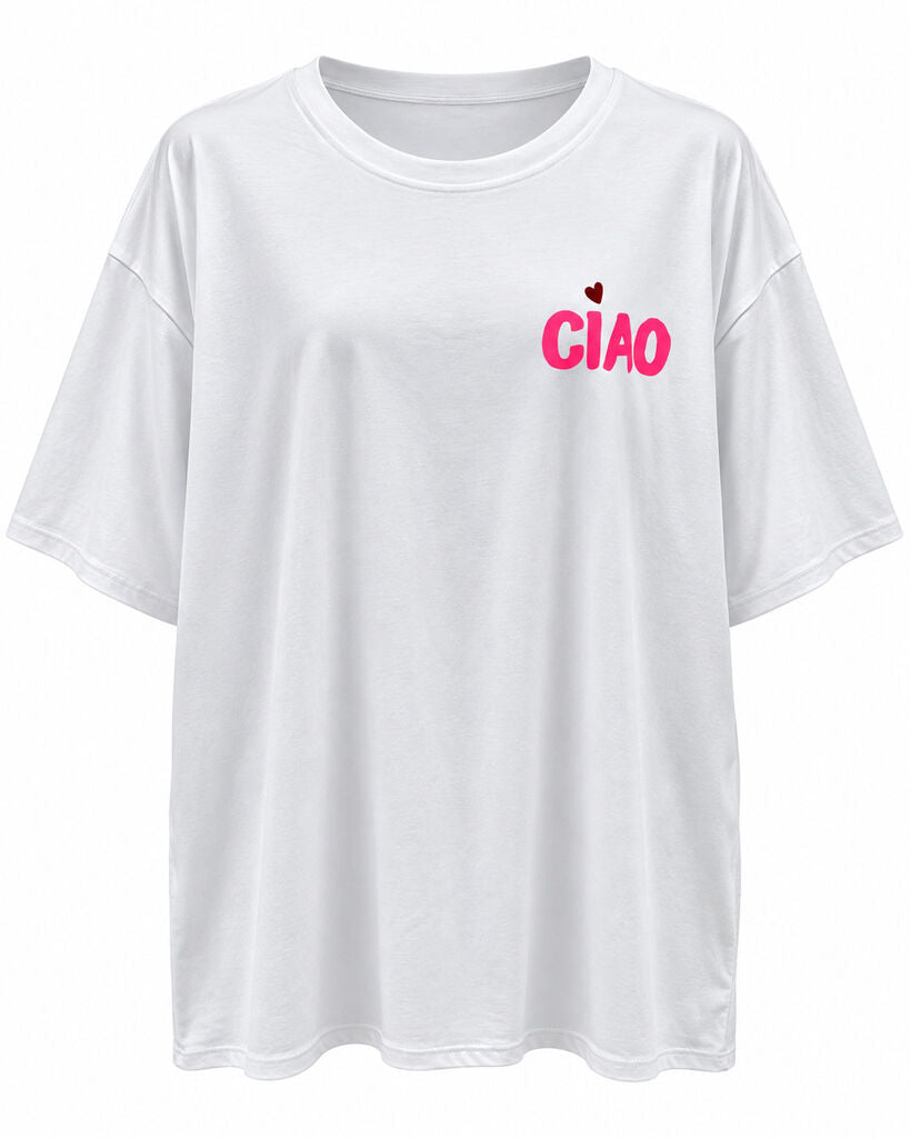 Tshirt CIAO FUXIA