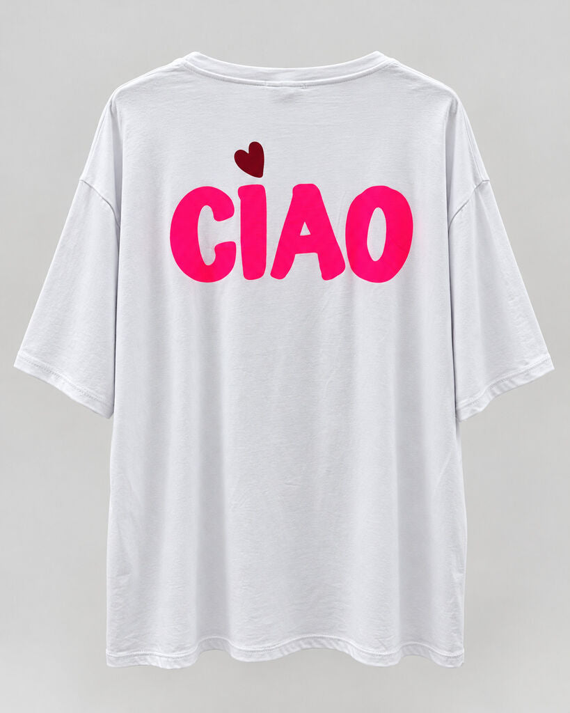 Tshirt CIAO FUXIA