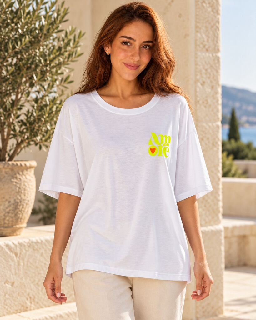 Tshirt AMORE YELLOW