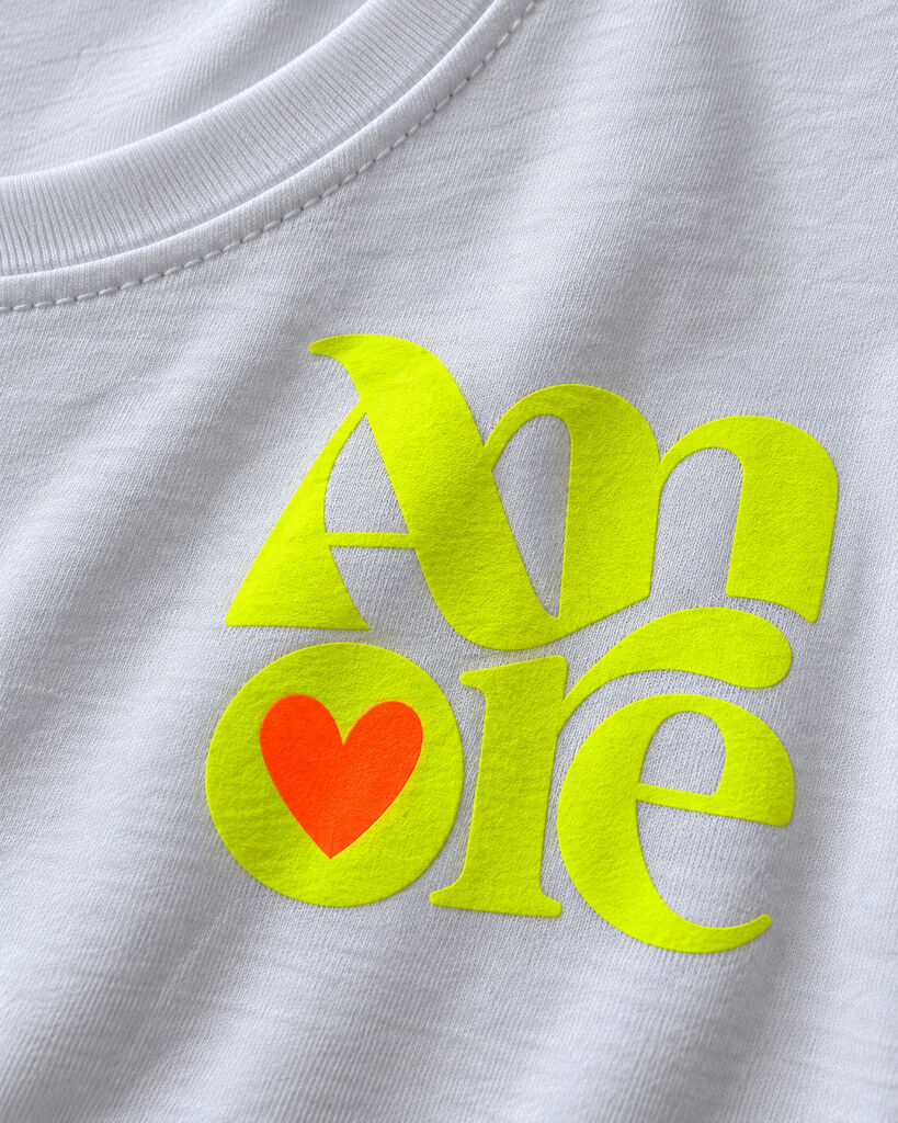 Tshirt AMORE YELLOW