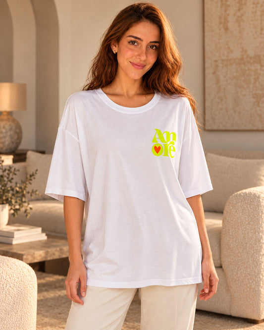 Tshirt AMORE YELLOW